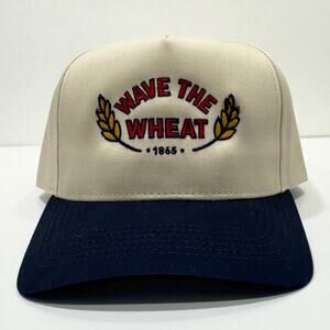 Wave The Wheat Trucker 1865 Hat | Embroidered Snapback | Mad Capper